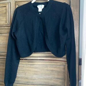 EUC Vintage Cashmere Cropped Cardigan